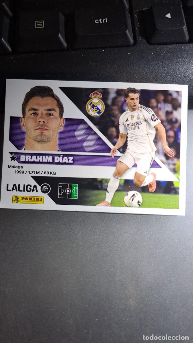 Coleccionismo cromos antiguos: CROMO BRAHIM DIAZ 16B 16 B REAL MADRID LIGA 2026 2027 26 27 ESTE PANINI NUNCA PEGADO