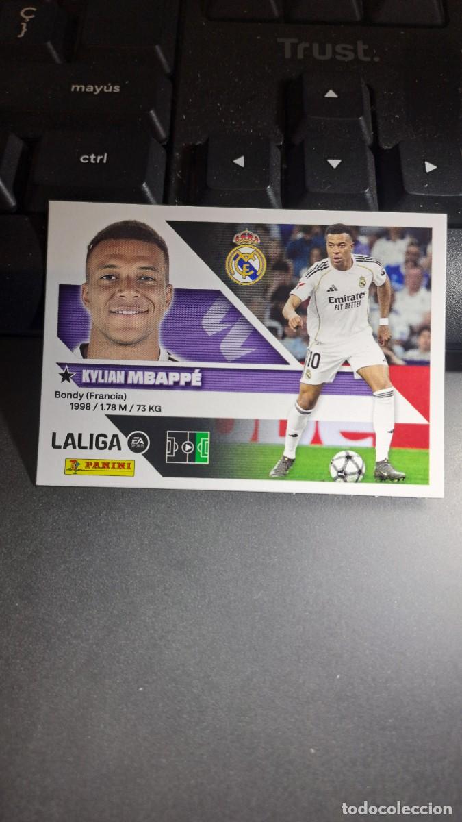 Coleccionismo cromos antiguos: CROMO MBAPPE 20 REAL MADRID LIGA 2026 2027 26 27 ESTE PANINI NUNCA PEGADO