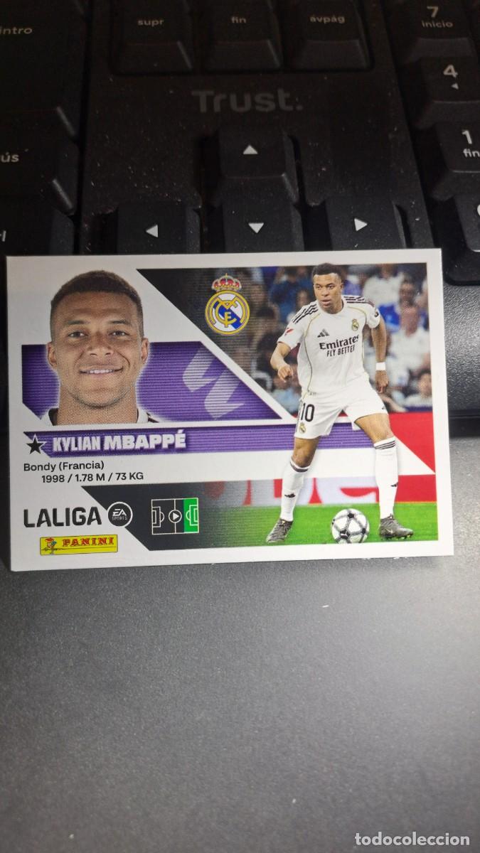 Coleccionismo cromos antiguos: CROMO MBAPPE 20 REAL MADRID LIGA 2026 2027 26 27 ESTE PANINI NUNCA PEGADO
