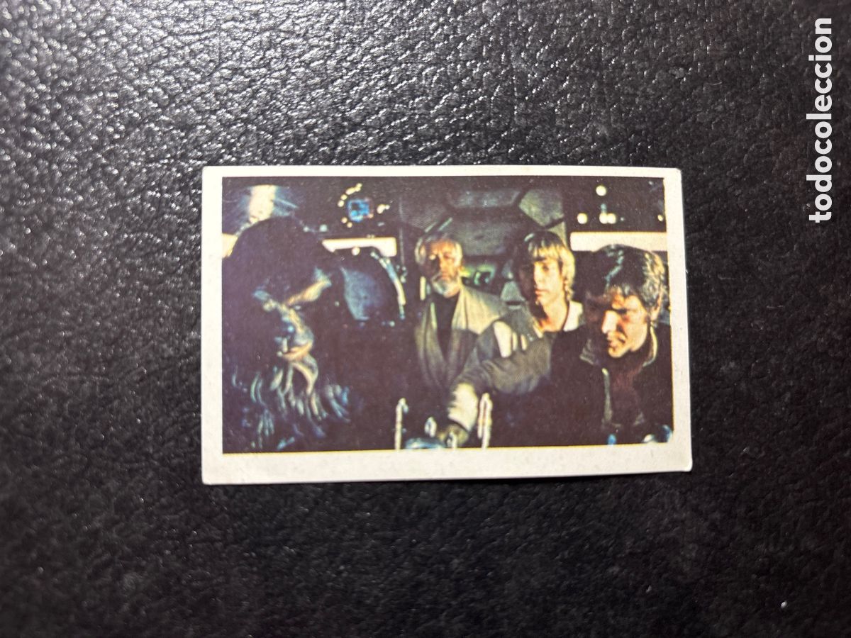 Coleccionismo cromos antiguos: CROMO GUERRA DE LAS GALAXIAS STAR WARS ORIGINAL 83 HAN SOLO CHEWBACCA LUKE EDITORIAL PACOSA 2 1977