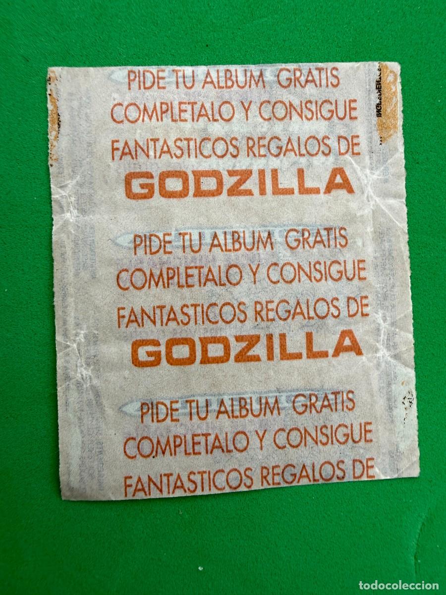 Coleccionismo cromos antiguos: Envoltorio chicle Godzilla - Vidal - Espa&ntilde;a - Foto 2