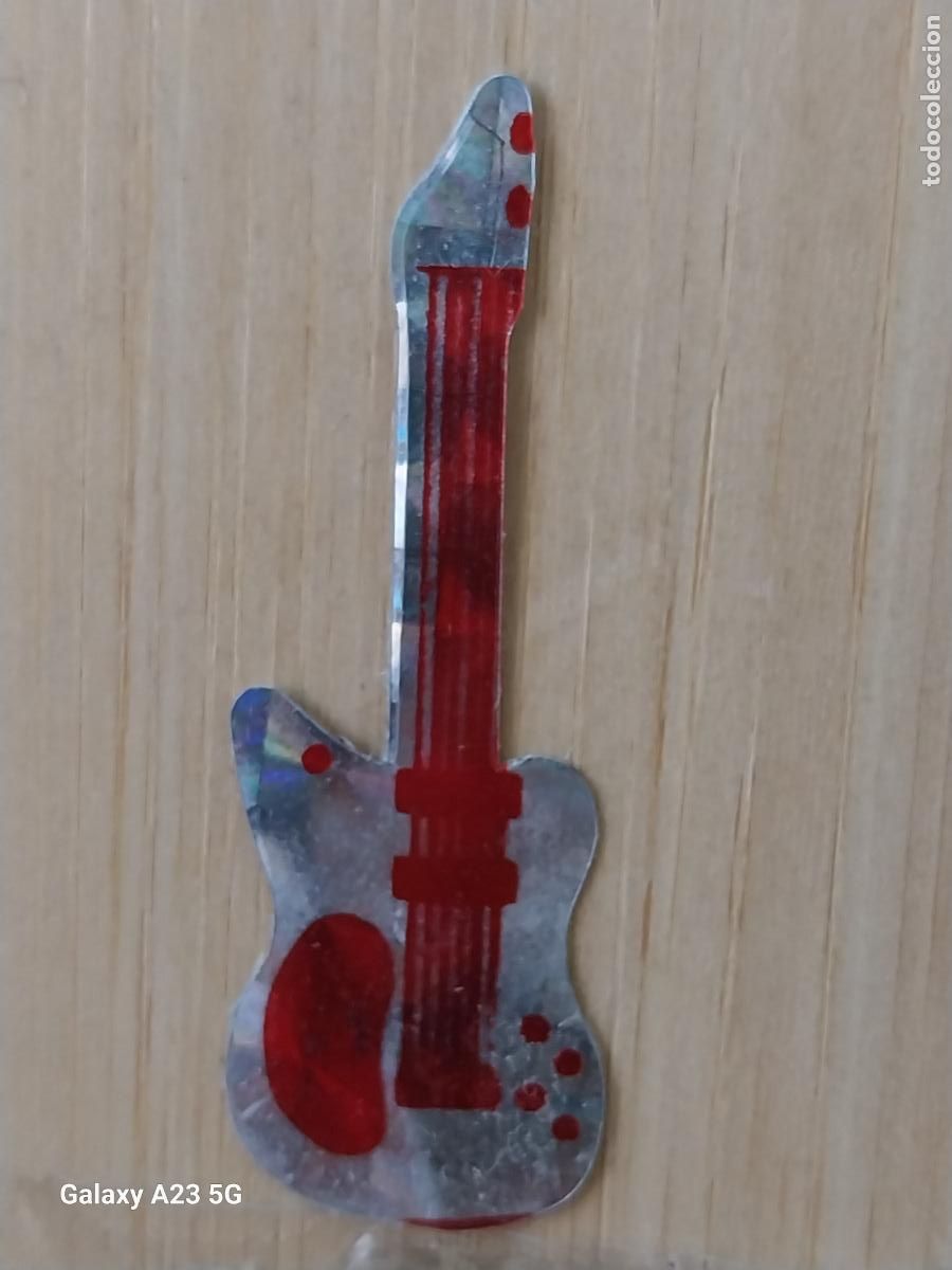 Coleccionismo cromos antiguos: PANRICO TROQUELADO GUITARRA ELECTRICA CROMO SIN PEGAR NUNCA BRILLANTE ED TREBOL VINTAGE ORIGINAL