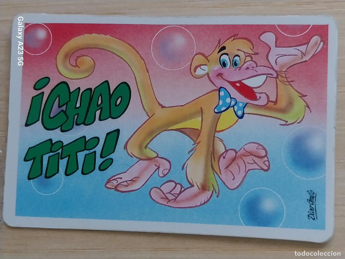 Coleccionismo cromos antiguos: BOLLYCAO PEGUITARJETAS II CHAO TITI .. CROMO SIN PEGAR NUNCA PROMO PASTELITOS