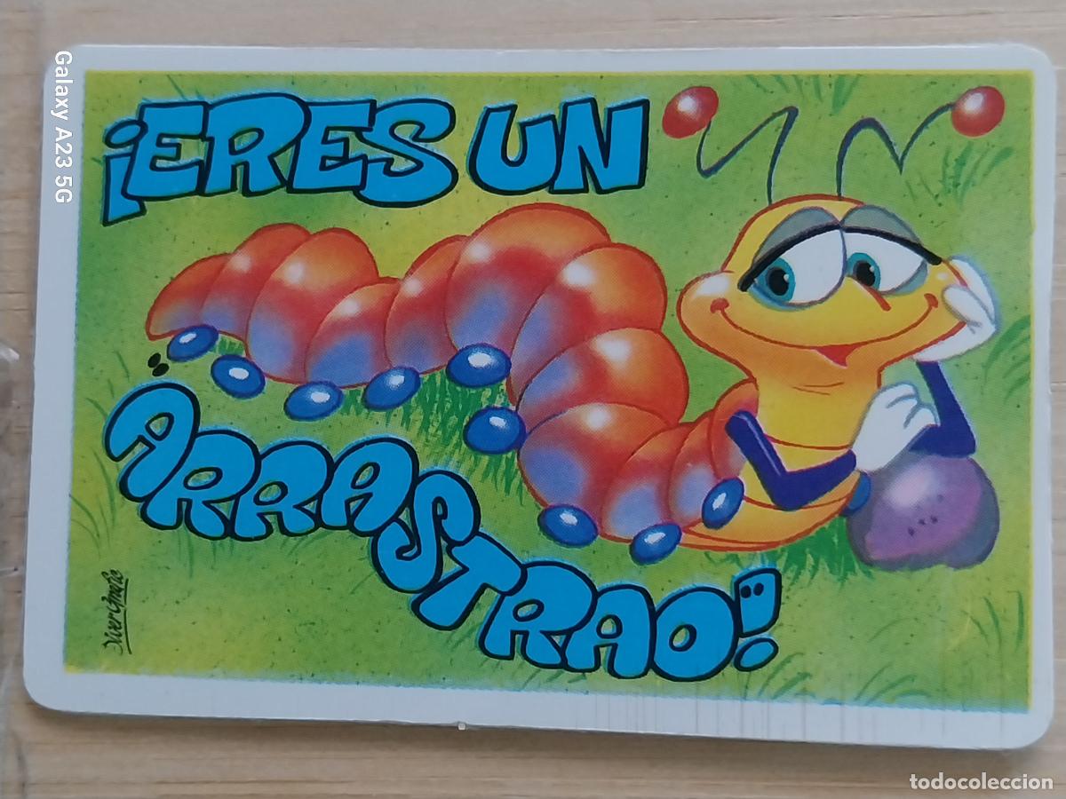 Coleccionismo cromos antiguos: BOLLYCAO PEGUITARJETAS II ERES UN ARRASTRAO .. CROMO SIN PEGAR NUNCA PROMO PASTELITOS