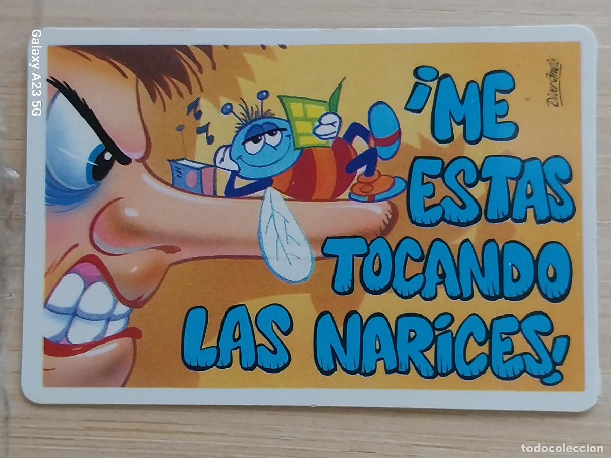 Coleccionismo cromos antiguos: BOLLYCAO PEGUITARJETAS II ME ESTAS TOCANDO NARICES .. CROMO SIN PEGAR NUNCA PROMO PASTELITOS