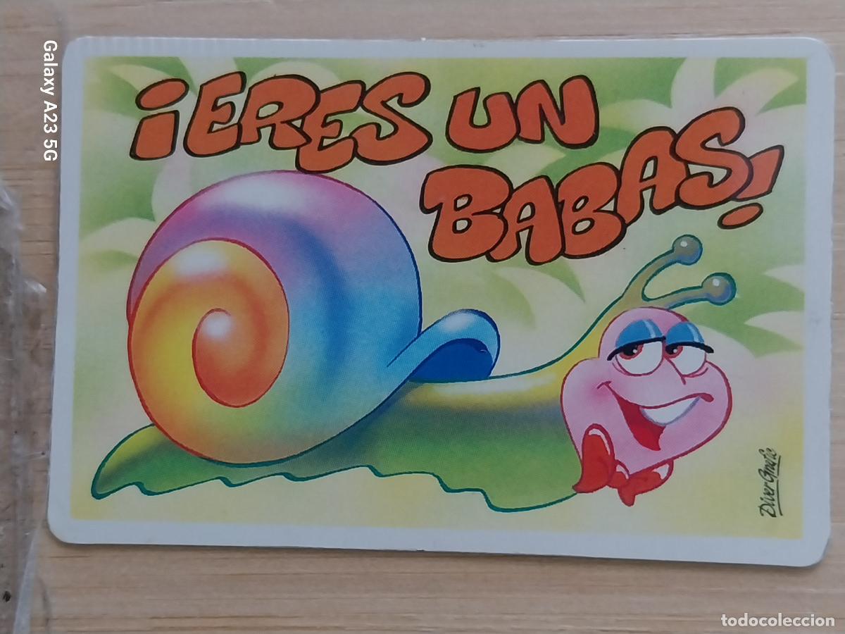 Coleccionismo cromos antiguos: BOLLYCAO PEGUITARJETAS II ERES UN BABAS .. CROMO SIN PEGAR NUNCA PROMO PASTELITOS