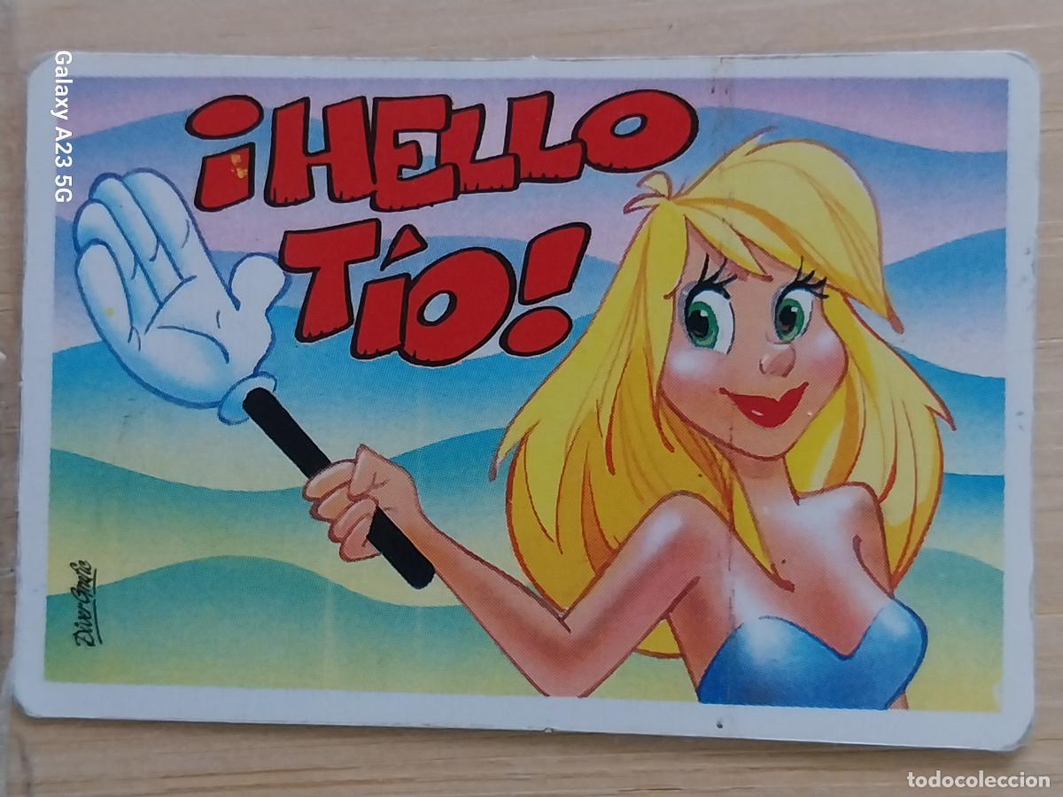 Coleccionismo cromos antiguos: BOLLYCAO PEGUITARJETAS II HELLO TIO .. CROMO SIN PEGAR NUNCA PROMO PASTELITOS