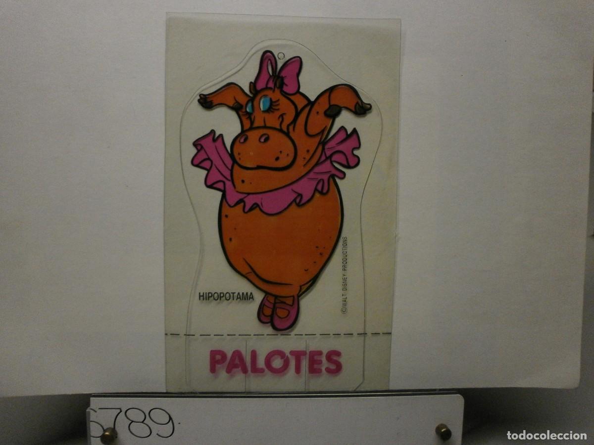 Coleccionismo cromos antiguos: cromo troquelado palotes fantasia disney hipopotama