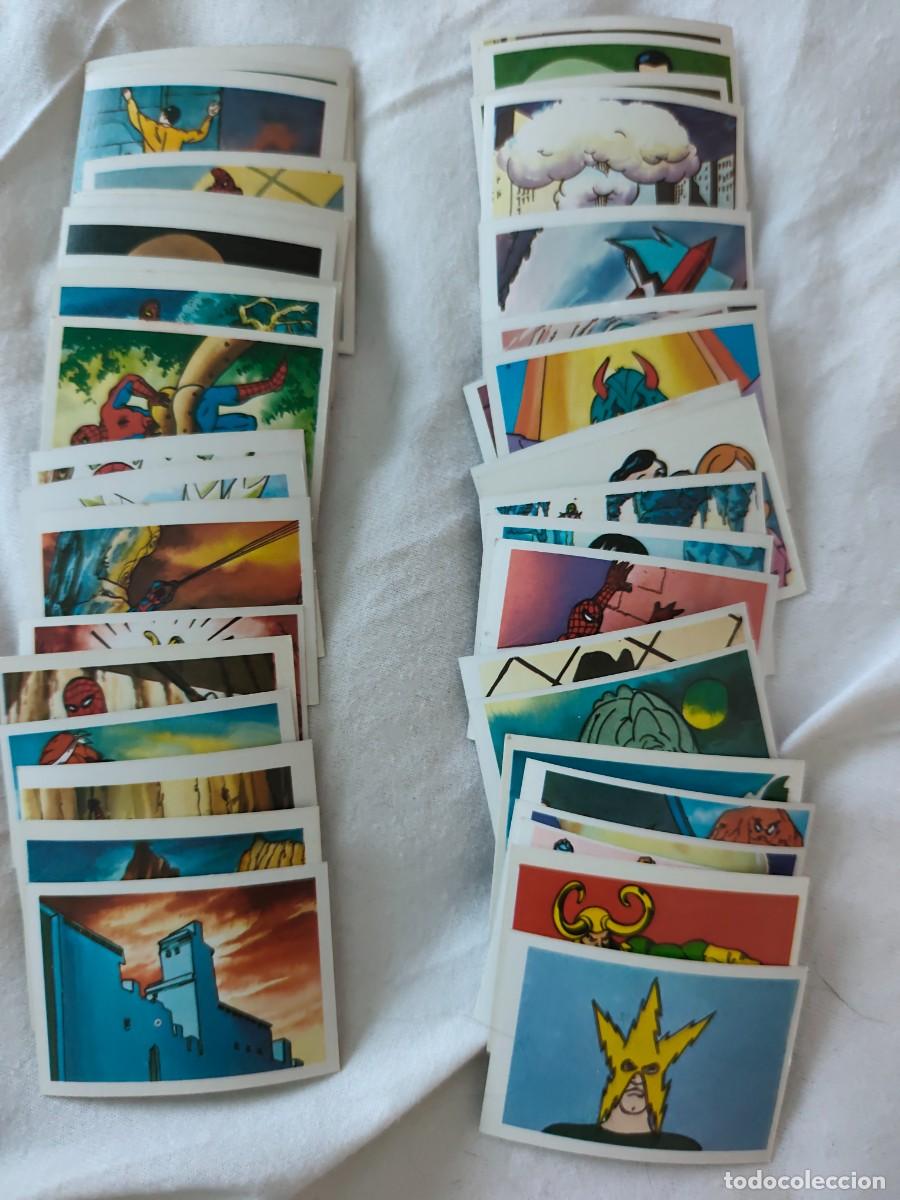 Coleccionismo cromos antiguos: Lote unos 50 cromos Spiderman Fher sin pegar sin repetir