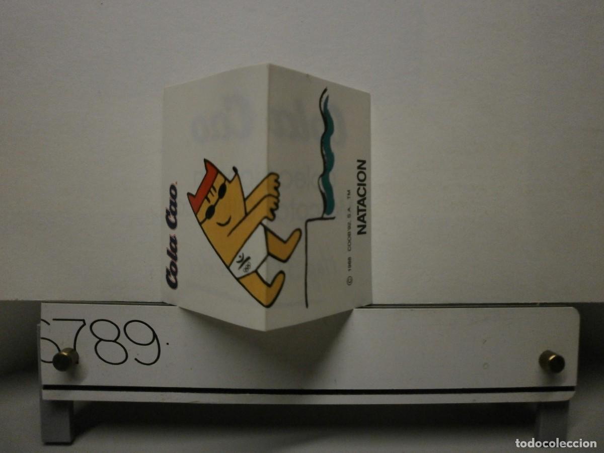 Coleccionismo cromos antiguos: cromo pegatina cola cao mascota olimpica cobi