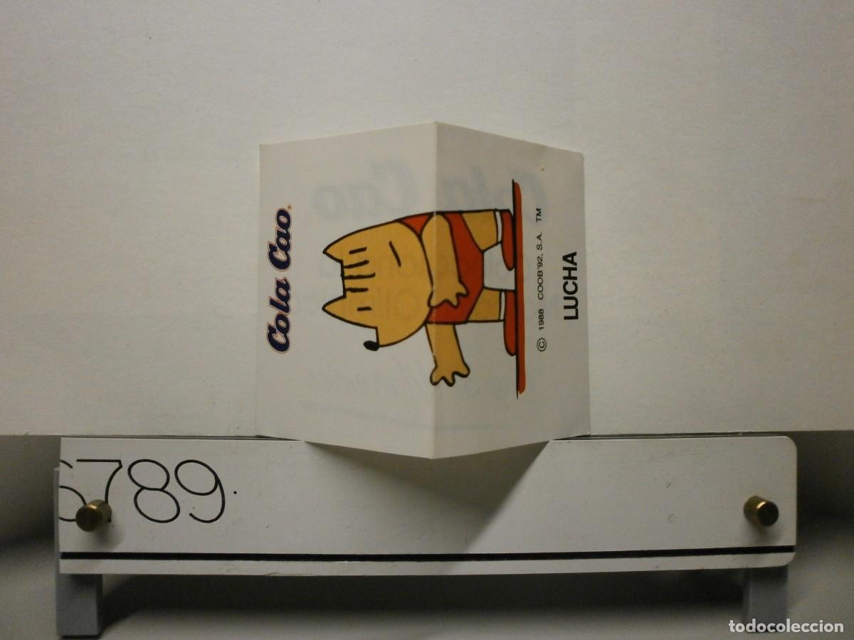 Coleccionismo cromos antiguos: cromo pegatina cola cao mascota olimpica cobi