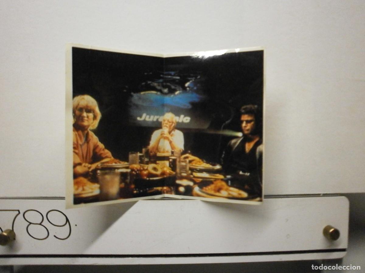 Coleccionismo cromos antiguos: cromo pegatina bimbo dino album jurassic park