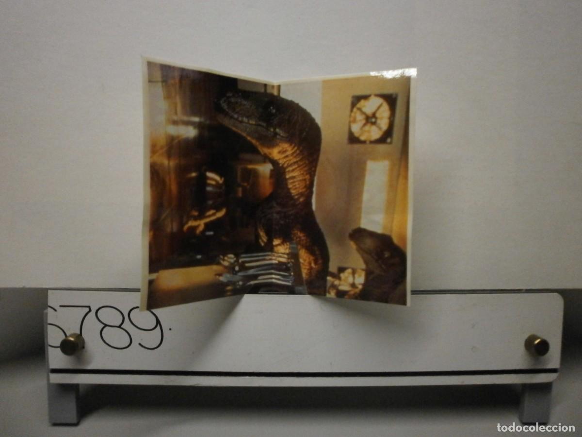 Coleccionismo cromos antiguos: cromo pegatina bimbo dino album jurassic park