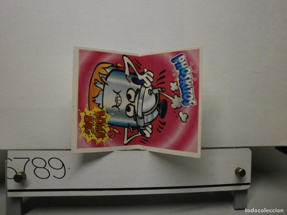 Coleccionismo cromos antiguos: cromo pegatina phoskitos bomb bag