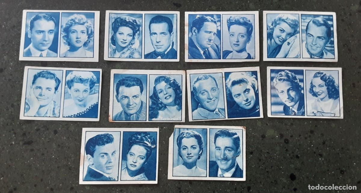 Coleccionismo cromos antiguos: 10 cromos estrellas de la pantalla Gallina Blanca &aacute;lbum 2⁰ serie 48 no viene en el &aacute;lbum