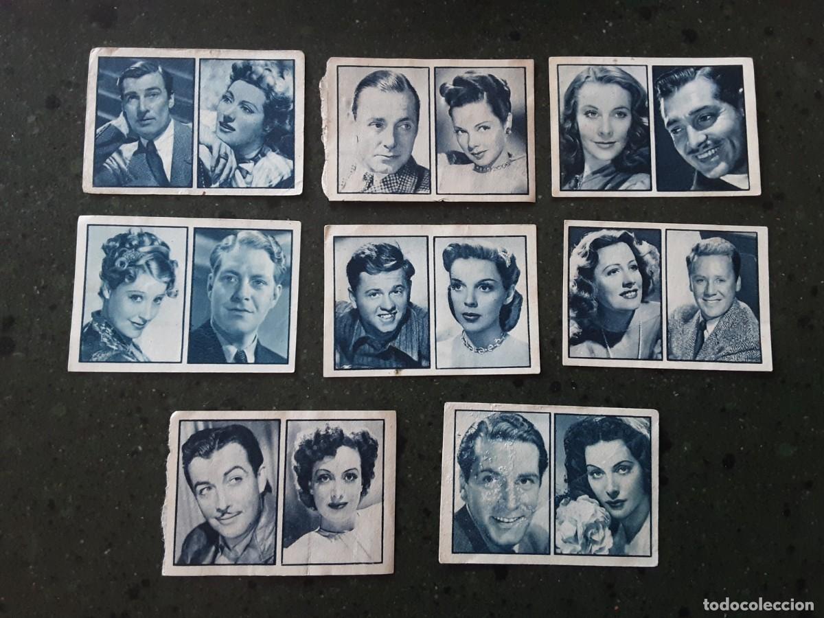 Coleccionismo cromos antiguos: 8 cromos estrellas de la pantalla Gallina Blanca &aacute;lbum 2⁰ serie 52