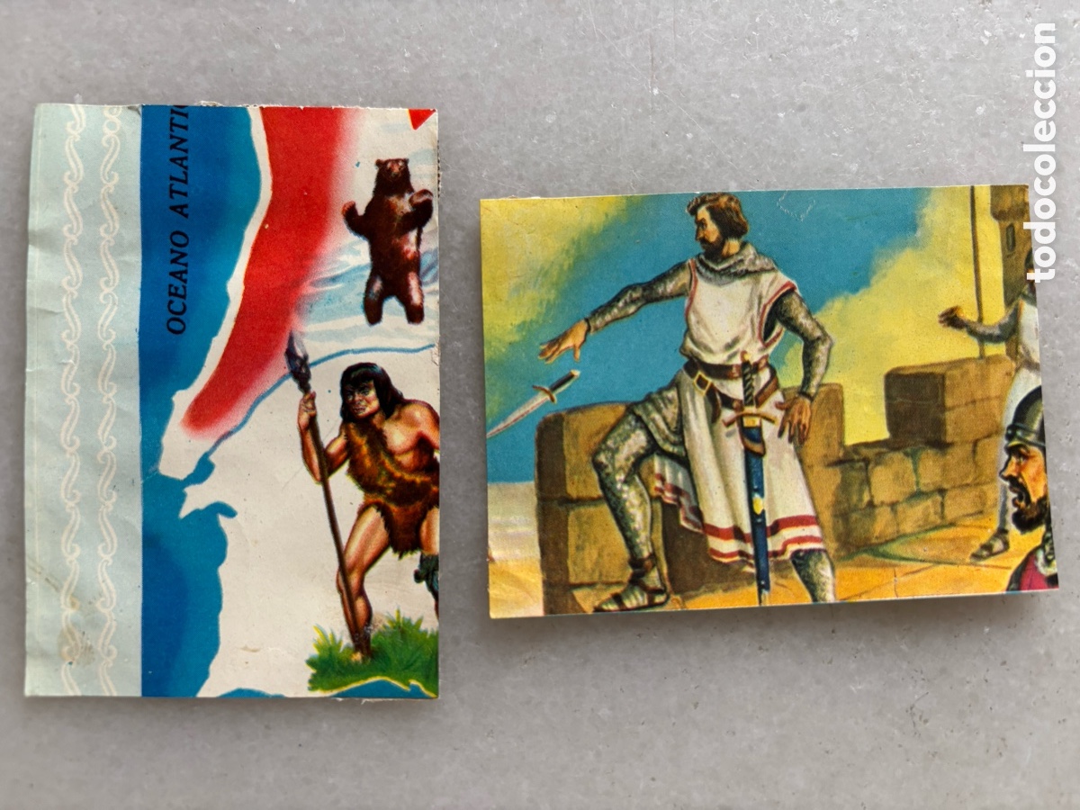 Coleccionismo cromos antiguos: Lote privado dos Cromos, hechos famosos, historia de Espa&ntilde;a