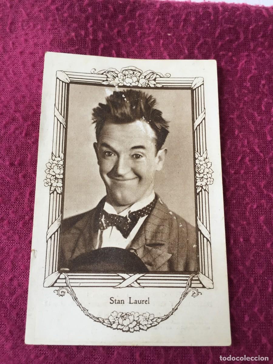 Coleccionismo cromos antiguos: CROMO CHOCOLATES JUNCOSA EL GORDO Y EL FLACO ---- STAN LAUREL --- A&Ntilde;OS 30