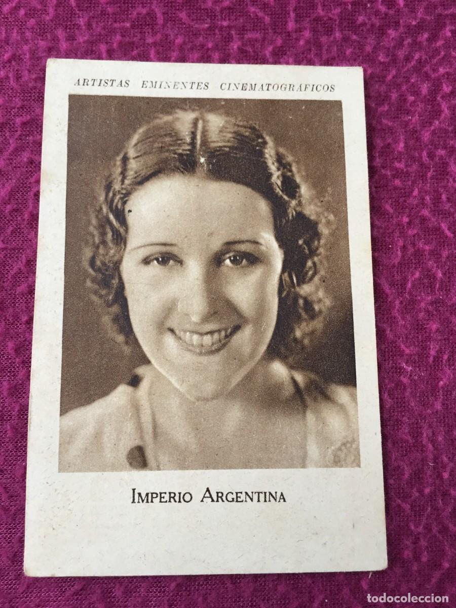 Coleccionismo cromos antiguos: CROMO IMPERIO ARGENTINA - ARTISTAS EMINENTES CINEMATOGRAFICOS -ENRIQUE PA&Ntilde;OS -VALENCIA A&Ntilde;OS 30