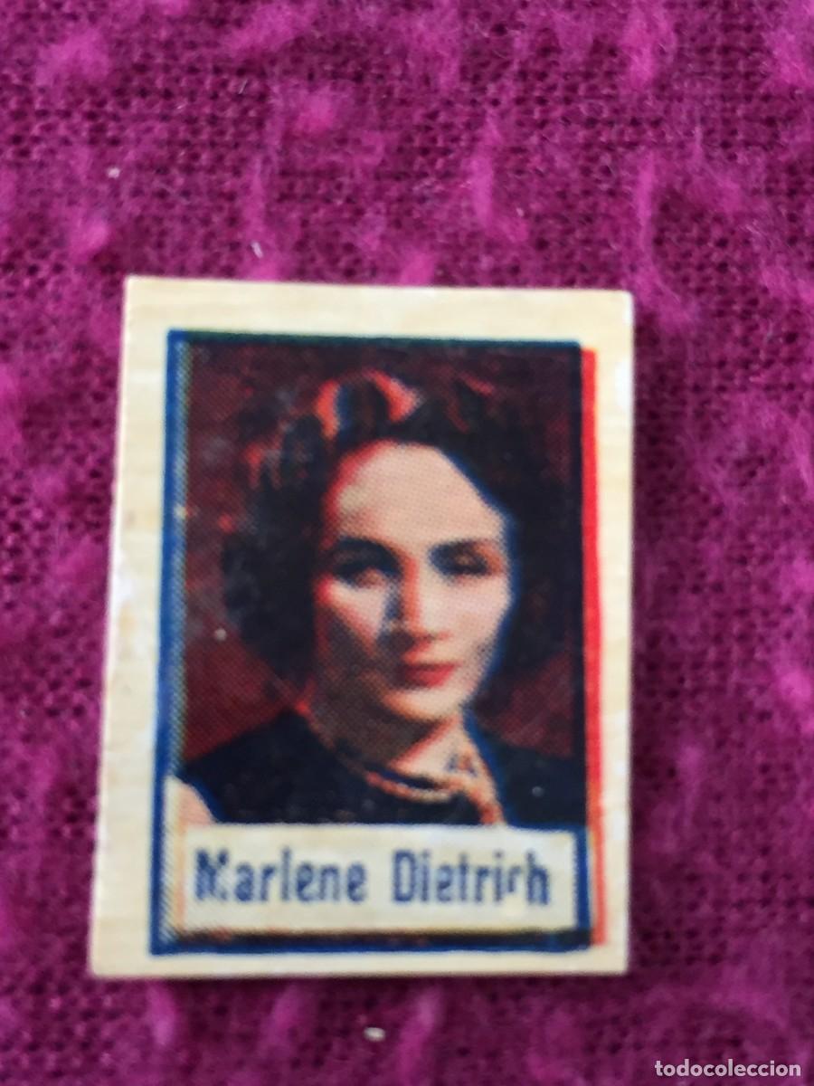 Coleccionismo cromos antiguos: MINI CROMO ORIGINAL DE LA ACTRIZ DE CINE MARLENE DIETRICH - A&Ntilde;OS 30
