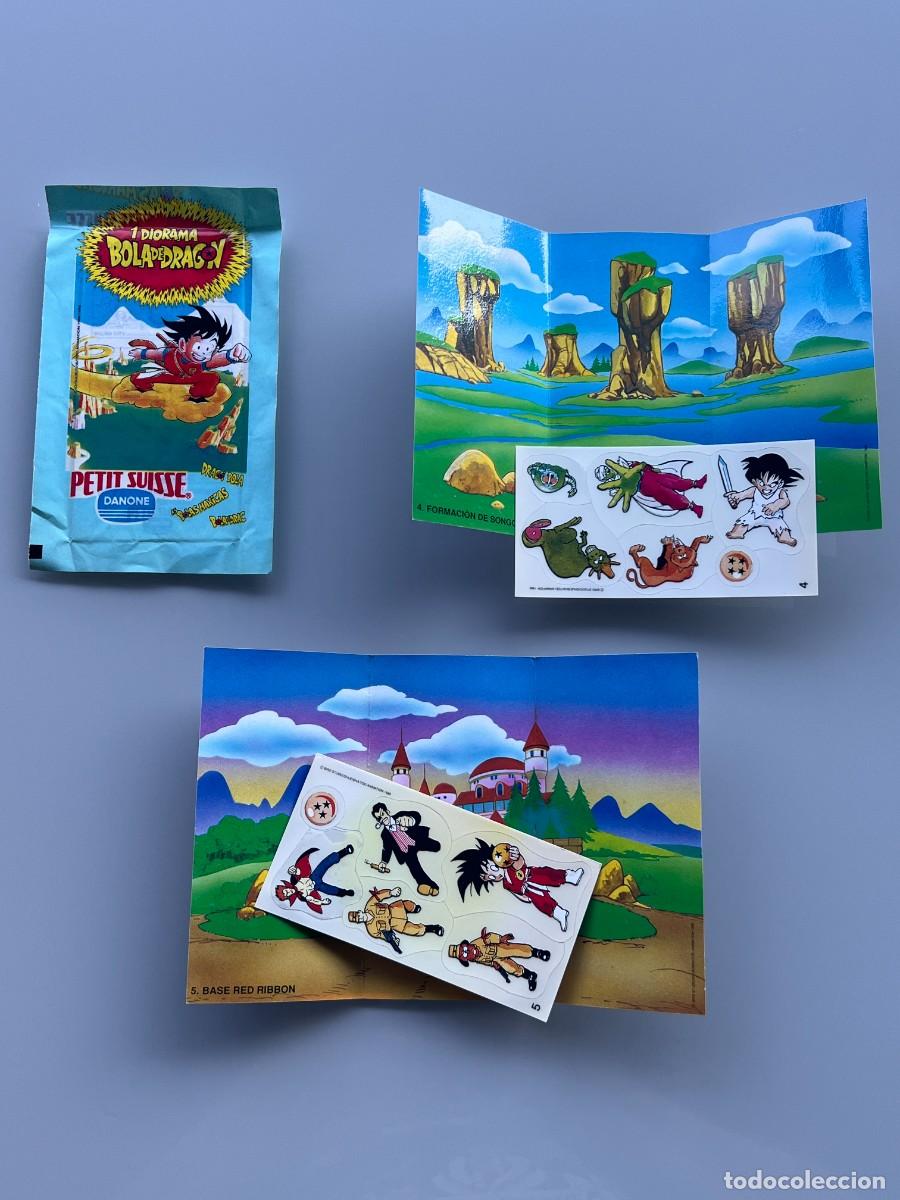 Coleccionismo cromos antiguos: DIORAMAS PETIT SUISSE DRAGON BALL BOLA DE DRAGON NUEVO Y DOS ABIERTOS SIN USAR