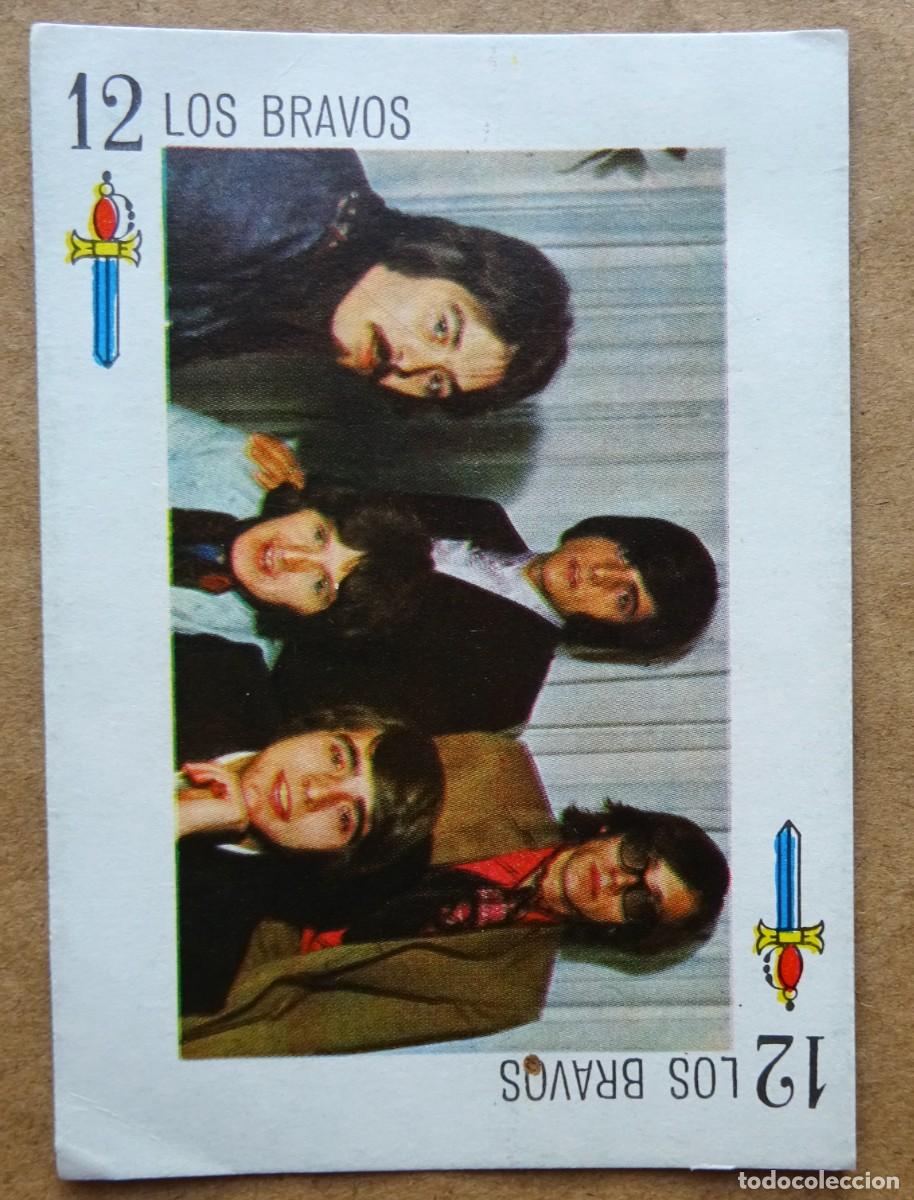 Coleccionismo cromos antiguos: TELEBANCO CANCION LOS BRAVOS 12 DE ESPADAS - Foto 1