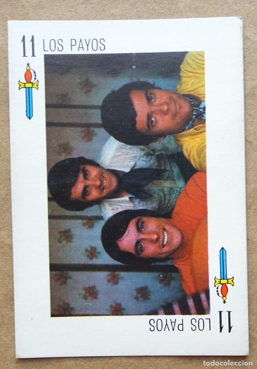 Coleccionismo cromos antiguos: TELEBANCO CANCION LOS PAYOS 11 DE ESPADAS