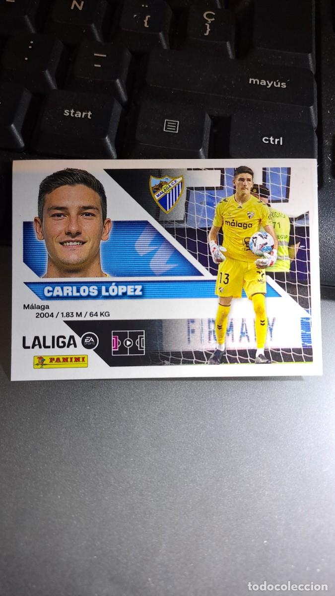 Coleccionismo cromos antiguos: CROMO CARLOS LOPEZ 4 MALAGA LIGA 2026 2027 26 27 ESTE PANINI NUNCA PEGADO
