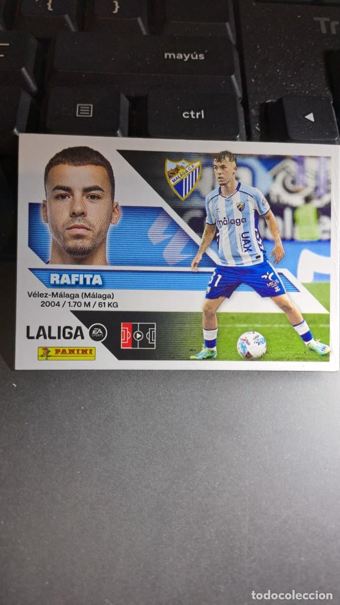 Coleccionismo cromos antiguos: CROMO RAFITA 9 MALAGA LIGA 2026 2027 26 27 ESTE PANINI NUNCA PEGADO