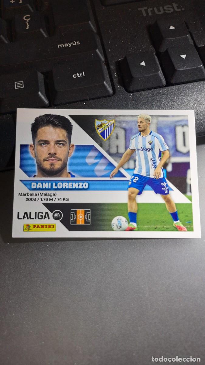 Coleccionismo cromos antiguos: CROMO DANI LORENZO 12 MALAGA LIGA 2026 2027 26 27 ESTE PANINI NUNCA PEGADO