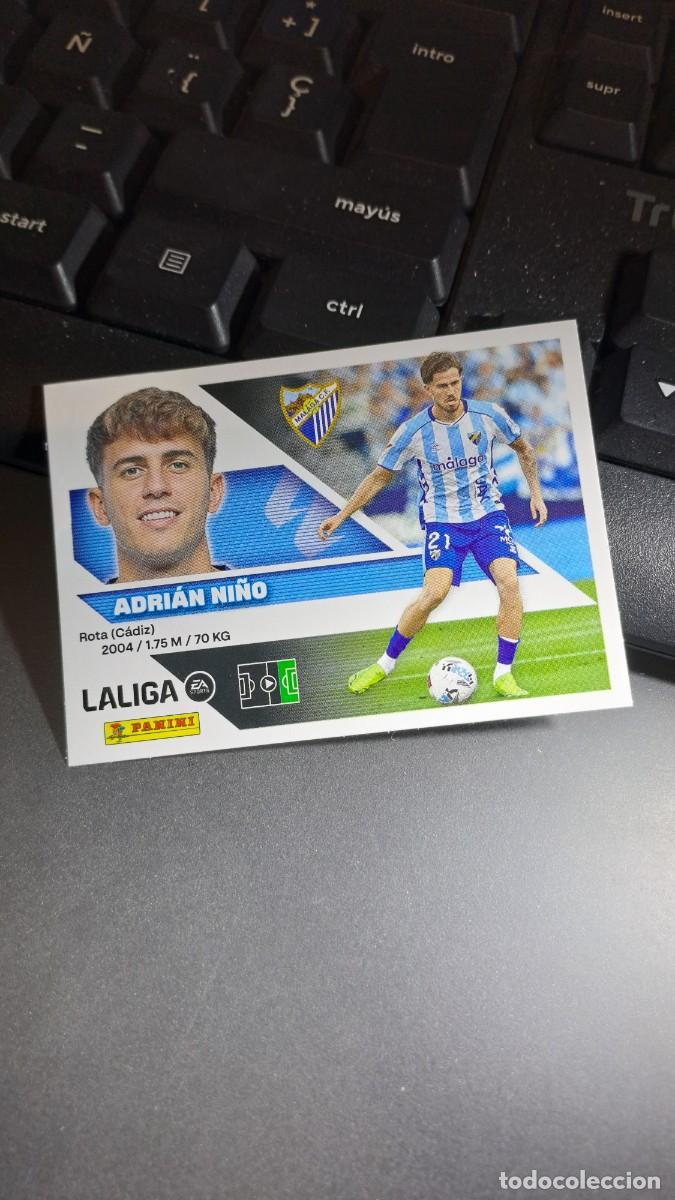 Coleccionismo cromos antiguos: CROMO ADRIAN NI&Ntilde;O 18 MALAGA LIGA 2026 2027 26 27 ESTE PANINI NUNCA PEGADO