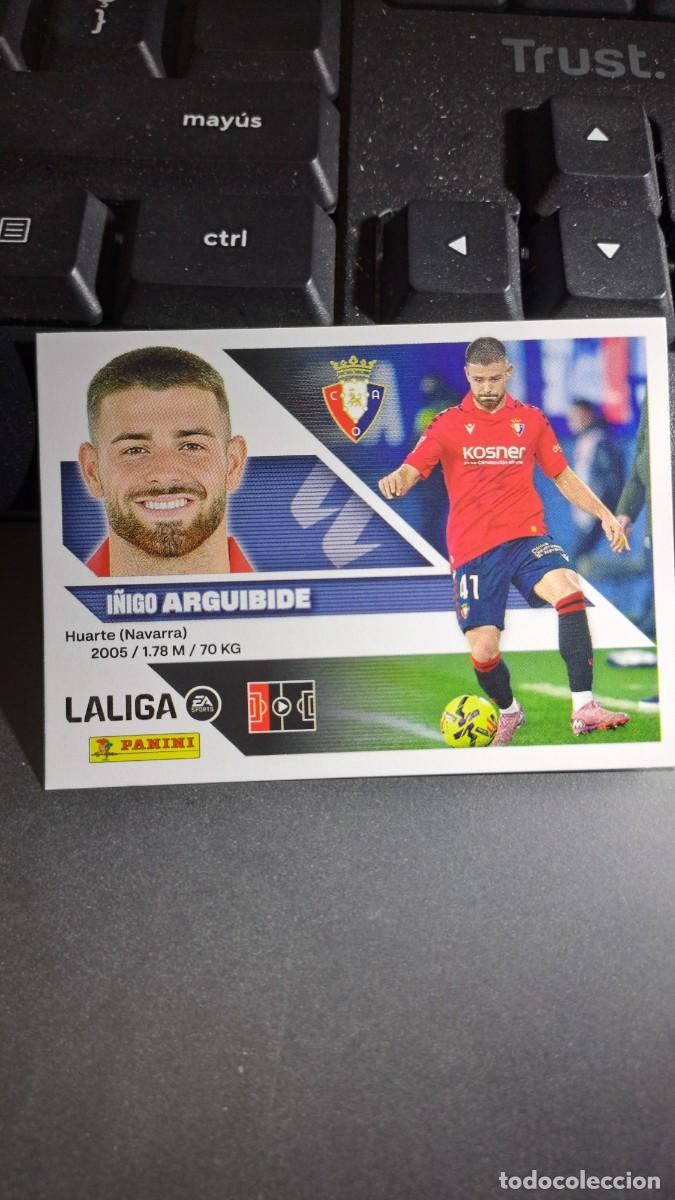 Coleccionismo cromos antiguos: CROMO ARGUIBIDE 5B 5 B OSASUNA LIGA 2026 2027 26 27 ESTE PANINI NUNCA PEGADO