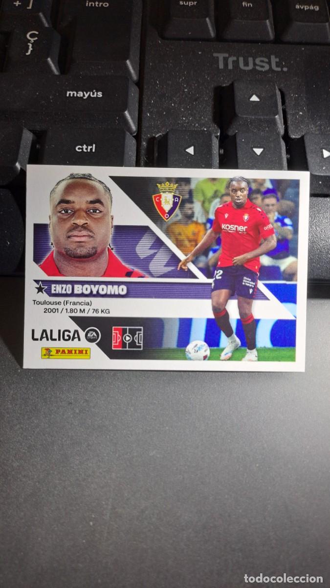 Coleccionismo cromos antiguos: CROMO BOYOMO 6 OSASUNA LIGA 2026 2027 26 27 ESTE PANINI NUNCA PEGADO