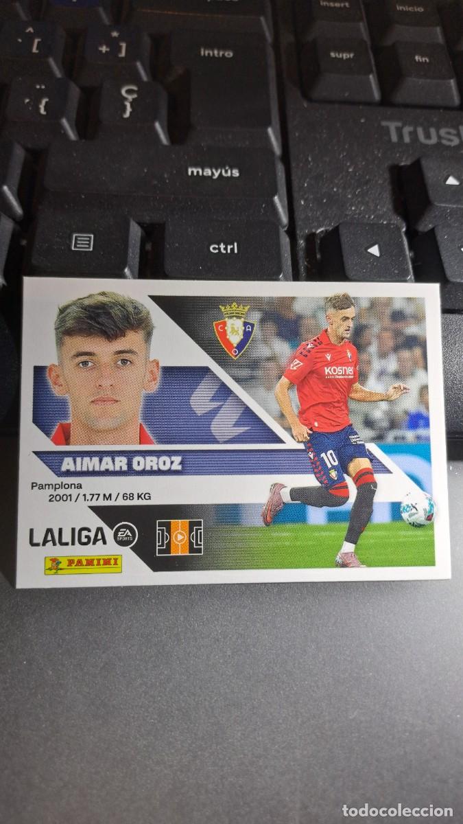 Coleccionismo cromos antiguos: CROMO AIMAR OROZ 15 OSASUNA LIGA 2026 2027 26 27 ESTE PANINI NUNCA PEGADO