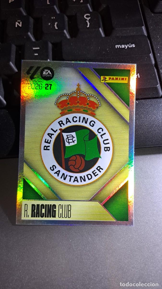 Coleccionismo cromos antiguos: CROMO ESCUDO RACING DE SANTANDER 1 LIGA 2026 2027 26 27 ESTE PANINI NUNCA PEGADO