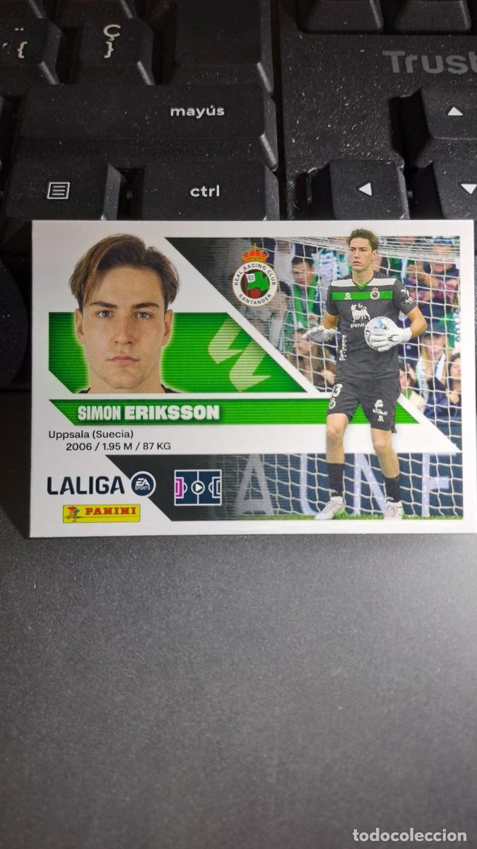 Coleccionismo cromos antiguos: CROMO ERIKSSON 4 RACING DE SANTANDER LIGA 2026 2027 26 27 ESTE PANINI NUNCA PEGADO