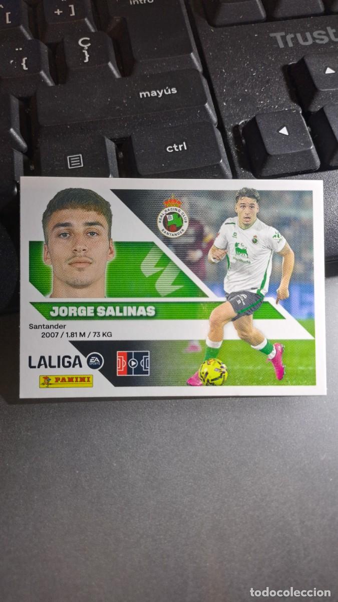 Coleccionismo cromos antiguos: CROMO JORGE SALINAS 10 RACING DE SANTANDER LIGA 2026 2027 26 27 ESTE PANINI NUNCA PEGADO