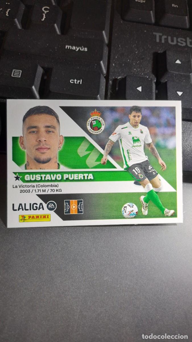 Coleccionismo cromos antiguos: CROMO GUSTAVO PUERTA 12 RACING DE SANTANDER LIGA 2026 2027 26 27 ESTE PANINI NUNCA PEGADO