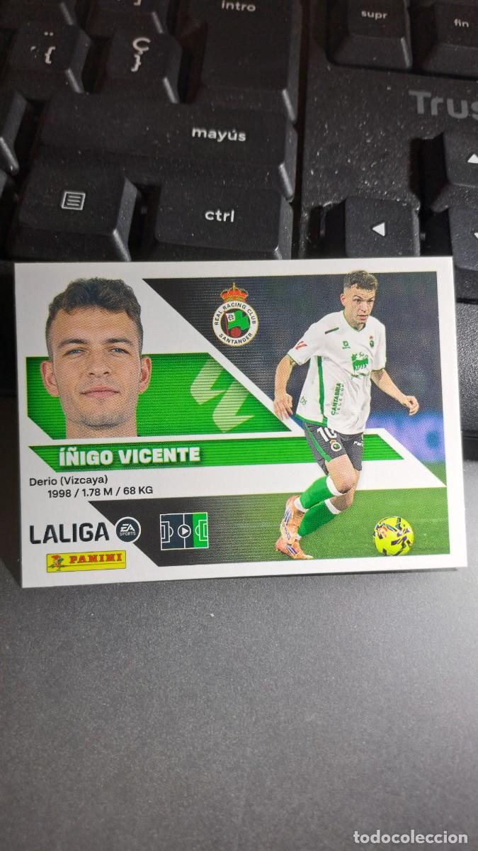 Coleccionismo cromos antiguos: CROMO I&Ntilde;IGO VICENTE 18 RACING DE SANTANDER LIGA 2026 2027 26 27 ESTE PANINI NUNCA PEGADO