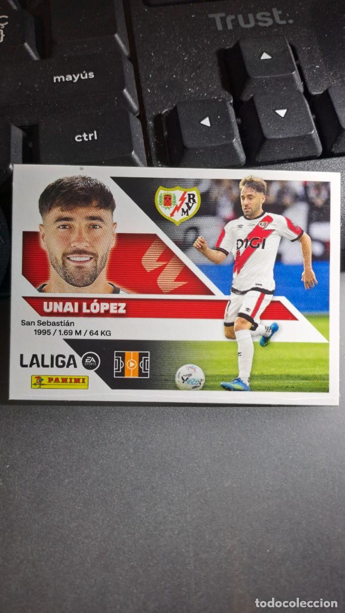 Coleccionismo cromos antiguos: CROMO UNAI LOPEZ 14 RAYO VALLECANO LIGA 2026 2027 26 27 ESTE PANINI NUNCA PEGADO