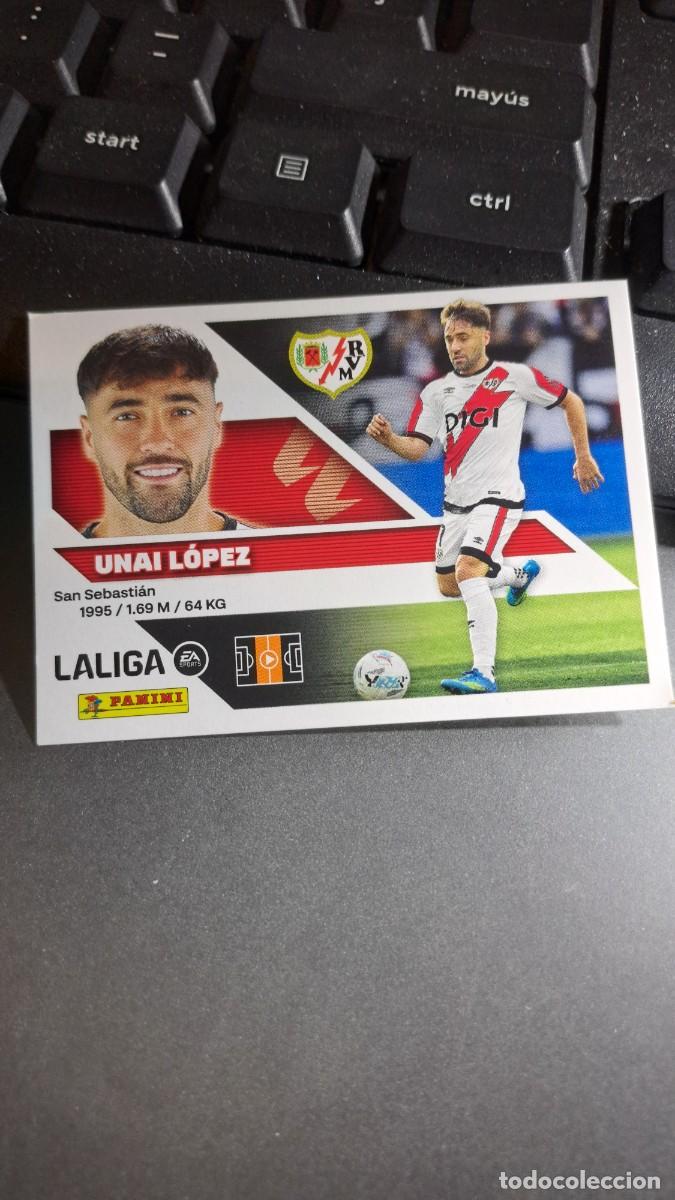 Coleccionismo cromos antiguos: CROMO UNAI LOPEZ 14 RAYO VALLECANO LIGA 2026 2027 26 27 ESTE PANINI NUNCA PEGADO