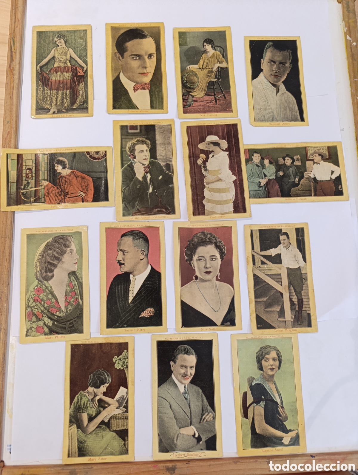 Coleccionismo cromos antiguos: NOTABILIDADES DE LA PANTALLA SERIE C