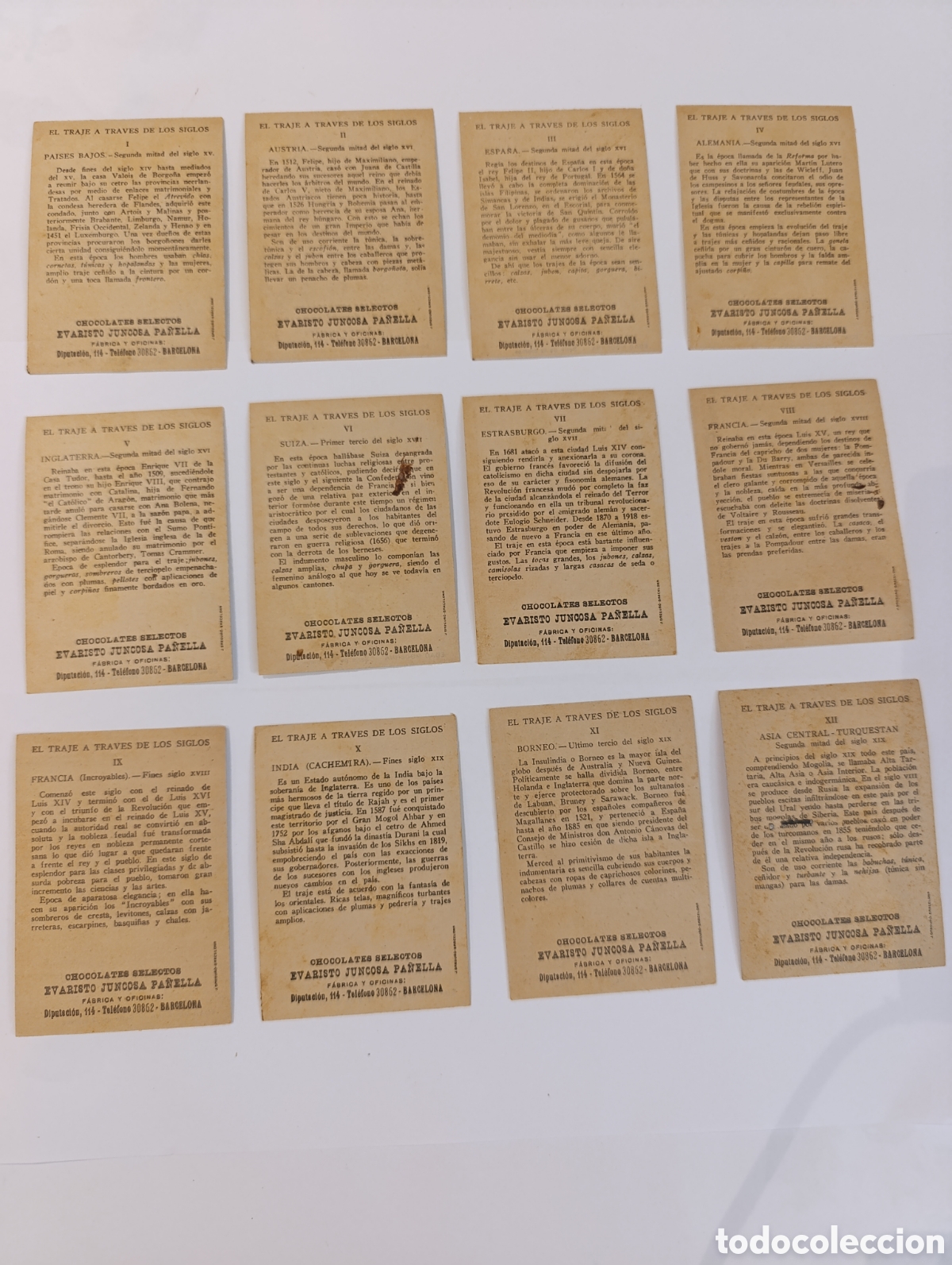 Coleccionismo cromos antiguos: EL TRAJE A TRAVES DE LOS SIGLOS - Foto 2