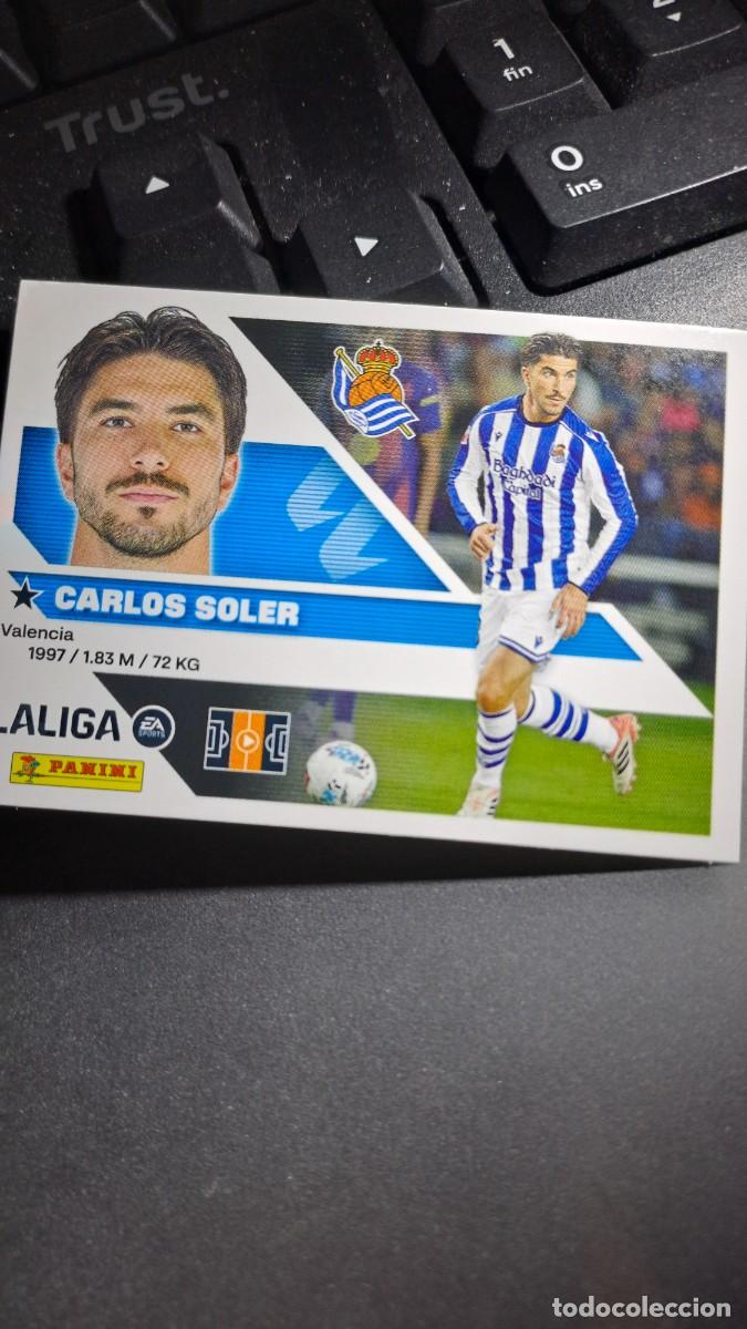 Coleccionismo cromos antiguos: CROMO CARLOS SOLER 14 REAL SOCIEDAD LIGA 2026 2027 26 27 ESTE PANINI NUNCA PEGADO