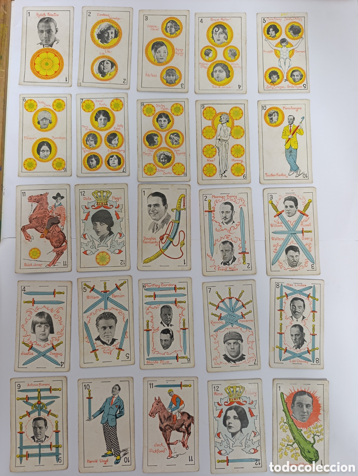 Coleccionismo cromos antiguos: ANTIGUA BARAJA DE CARTAS ESPA&Ntilde;OLA