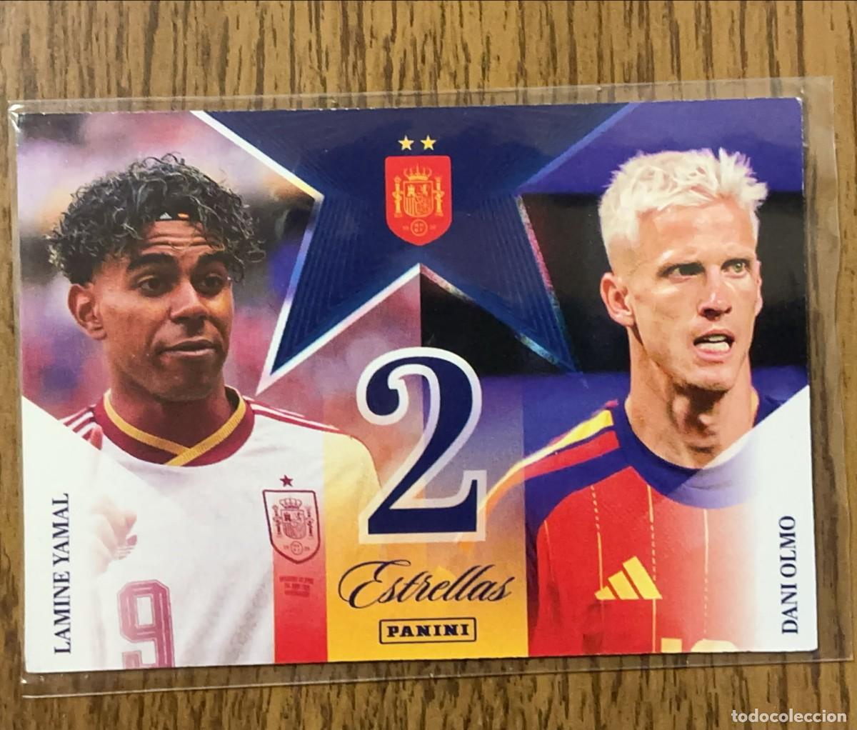 Coleccionismo cromos antiguos: Dani Olmo & Lamine Yamal #49 Panini Pasion Espa&ntilde;a 2 Estrellas 2026