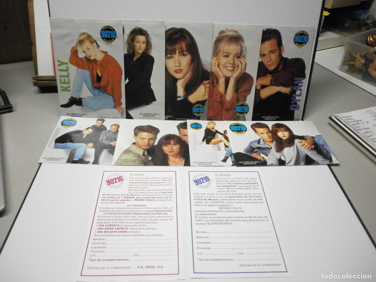 Coleccionismo cromos antiguos: cromos pegatinas chicles beverly hills 90210