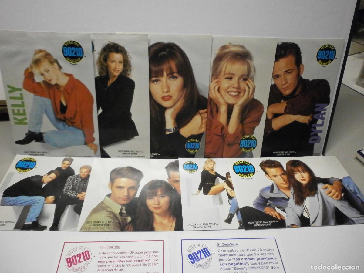 Coleccionismo cromos antiguos: cromos pegatinas chicles beverly hills 90210 - Foto 2