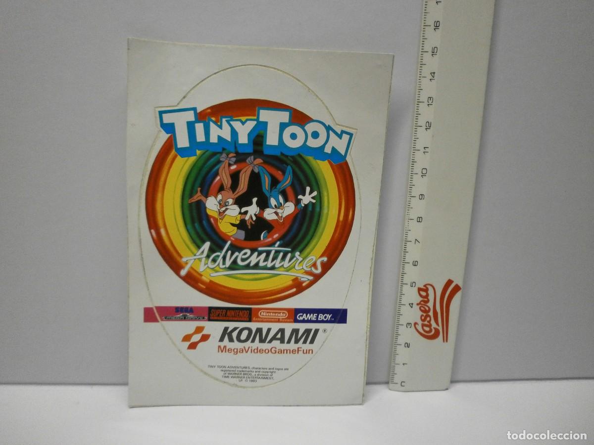 Coleccionismo cromos antiguos: cromo pegatina sega nintendo tiny toon adventures konami