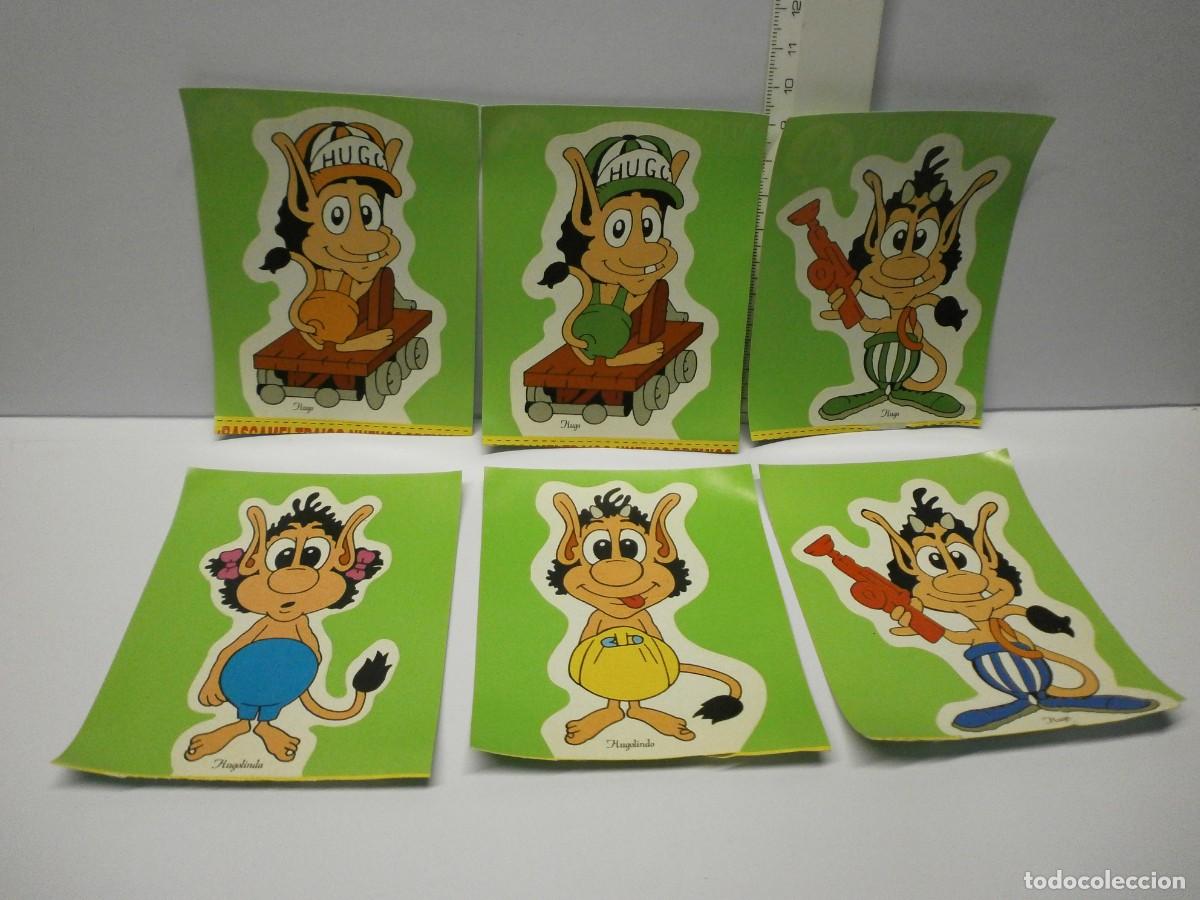 Coleccionismo cromos antiguos: cromos troquelados pegatinas concurso de tv hugo